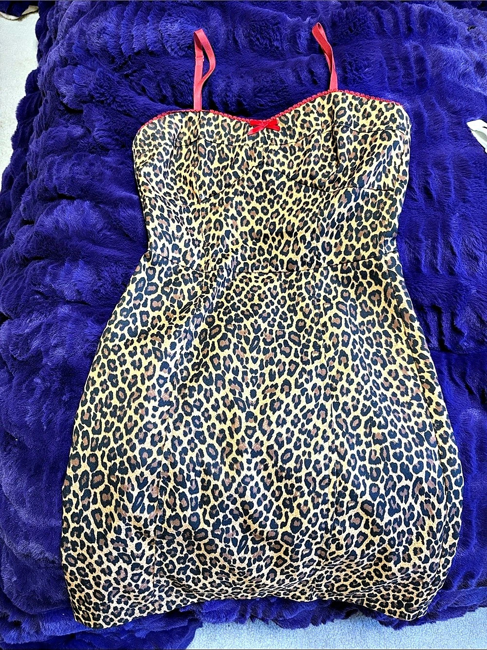 Fire Los Angeles Leopard Print Mini Dress